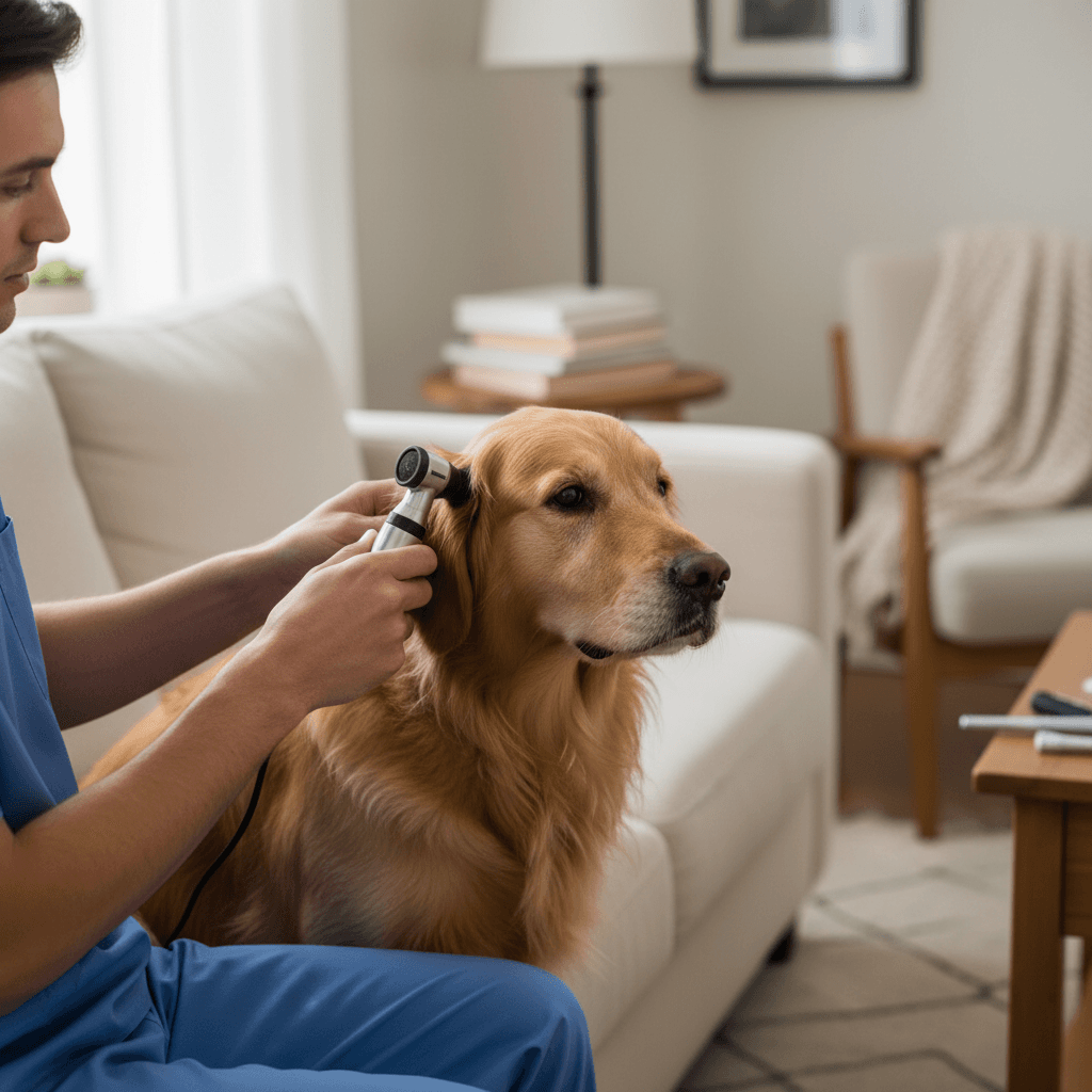 Rehabilitator providing hands-on care to an injured animal