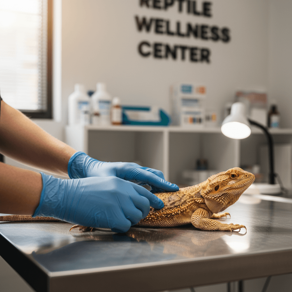 Wildlife staff examining an injured muskrat during rehabilitation
